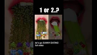 @Sunny_EATING_ asmr 1 or 2 sea grapes,celery emoji food eating  sounds