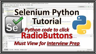 Selenium Python Radio Button | Python Selenium Radio Button Select | Selenium Radio Button