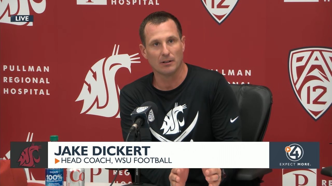 WATCH: WSU Head Coach Jake Dickert Speaks On WSU's Big Win - YouTube