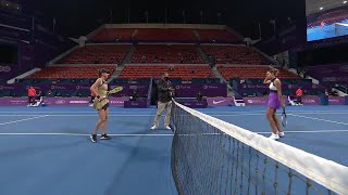 Madison Keys vs. Belinda Bencic | 2021 Doha Round 1 | WTA Match Highlights