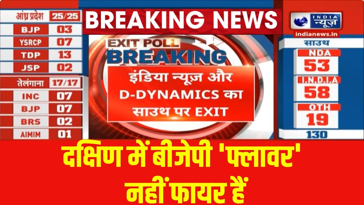 Lok Sabha Election 2024 Exit Poll Live Updates: साउथ की 130 सीटों में ...