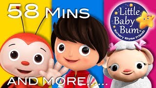 Happy Songs | Plus Lots More Nursery Rhymes | 58 Minutes Compilation from LittleBabyBum!