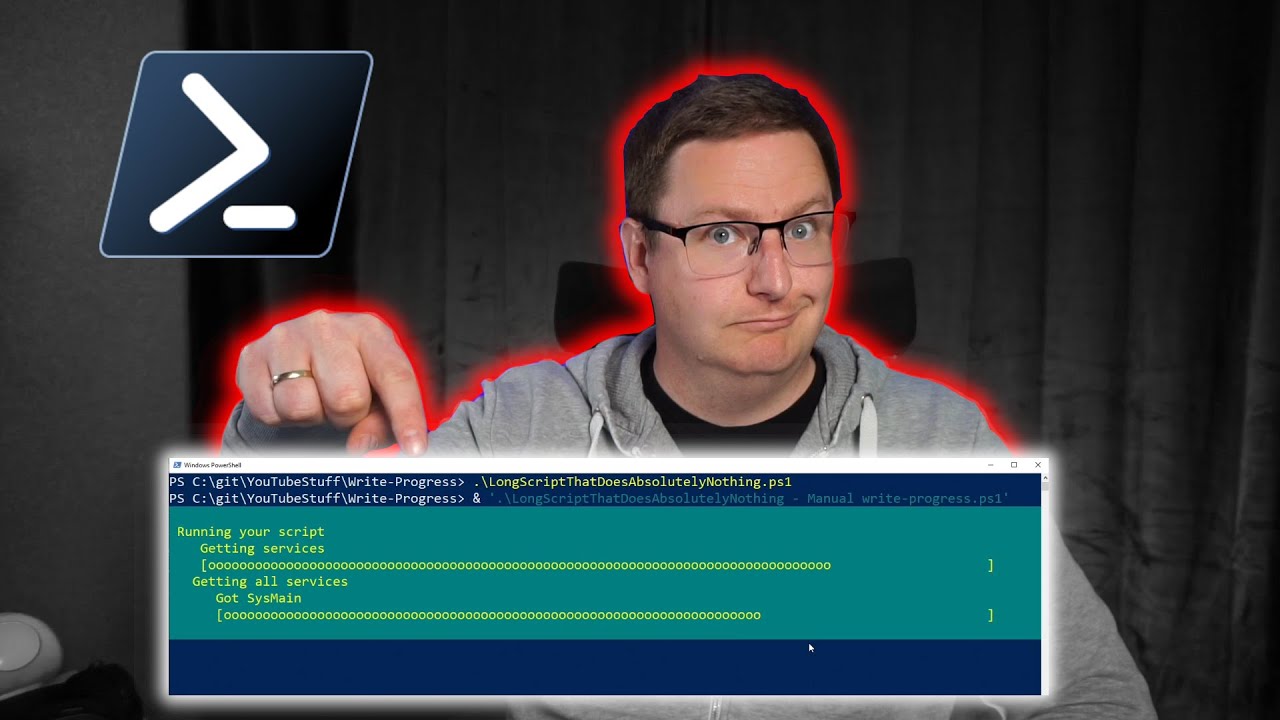 How To Write Progress Bars With Powershell Youtube