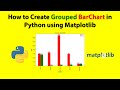 How to Create Grouped Barchart in python using matplotlib?