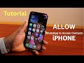 How to Allow WhatsApp to Access Contacts on iPhone