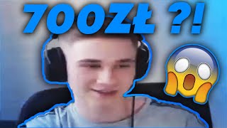 TOBIASZGAMING DOSTAJE 700ZŁ W 10 MINUT NA LIVE!