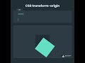 CSS transform origin