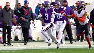 69-yard catch and run! Addison bounds past Bears for near-TD