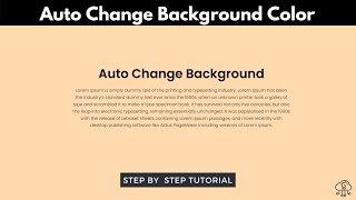 Auto Change Background Color in WordPress Using CSS | WordPress Tips and Tricks