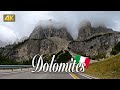 4K Dolomites Mountains Scenic Drive | Driving from La Villa to Ponte Gardena, Italy