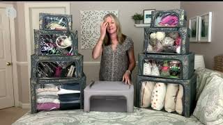 Periea Set of 8 Assorted Collapsible Storage Boxes on QVC