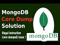 SOLVED MongoDB illegal instruction (core dumped) issue ! What is core-dump ?