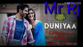 Luka Chuppi: Duniyaa Mp3 Song | Kartik Aaryan Kriti Sanon | Akhil | Dhvani B | Abhijit V Kunaal V
