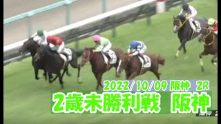 2022/10/09【パドック返し馬つき】阪神2R　2歳未勝利戦　　☆ワイドアラジン　ダイワメジャー　　＃レースは8分ころから