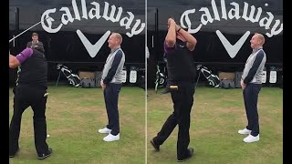 Breaking News -  Phil Mickelson performs outrageous flop trick shot