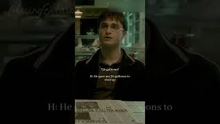 Draco gave him 50 bucks to shut up- || Funny Harry Potter POV