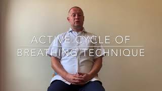 The active cycle of breathing technique. ACBT. Respiratory physiotherapy