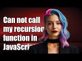Can not call my recursion function in javascript/Polymer