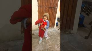 Bhaiya laye 🎅 santa wali dress #shortvideo