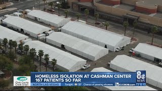 Homeless quarantine facility at Cashman Center has served 167 patients