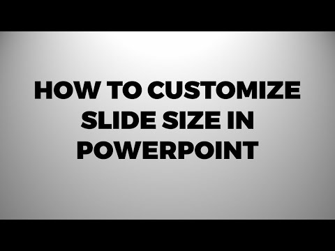 How to customize slide size in PowerPoint | Slide Size in Powerpoint Presentation