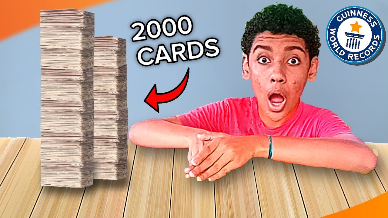 Virando 2000 Cards No Bafão Recorde Mundial Youtube