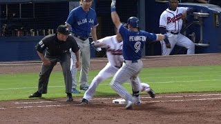 TOR@ATL: Pennington's knock gives Blue Jays first run