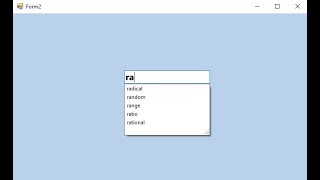 Programming in Visual basic .net: autocomplete textbox from access database - vb.net