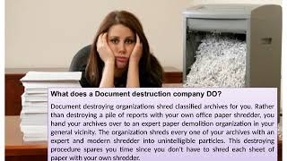Hire Document Destruction Company in USA