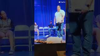 Just a little fun with an instant induction. He was deeply #hypnotized throughout the #hypnosisshow.