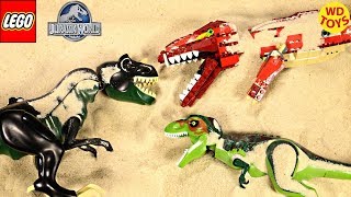 New LEGO Dinosaur Toys  Buried In Sand T-Rex Jurassic World Stop Motion Unboxing  4507