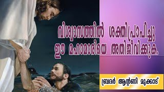 ഒരു വിശ്വാസിക്ക് മാത്രമേ വിശ്വാസം വഴി ദൈവത്തെ കാണാൻ കഴിയും. br. Antony mukkad