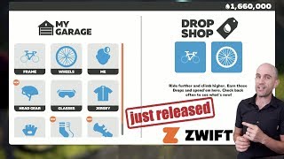 First Look of the new Zwift In-Game Shop // Drop Shop Details