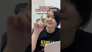 Ide Konten Shorts/Reels/Tiktok Buat Bisnis Cafe/Restoran/Usaha