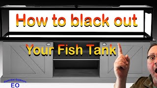 How to install a vinyl aquarium background. Black out your tank.    Fish Tank Friday EP001