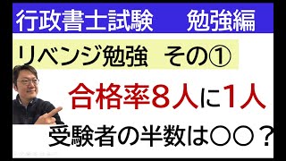 リベンジ勉強編①合格率から考えると半数は○○なんじゃないかな？あくまで個人の見解です☆行政書士試験