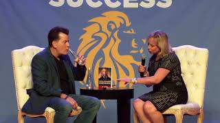 Interviewing Charlie Sheen at the Mega Success Event