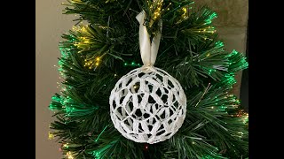 How to Crochet a Ball Ornament for a Christmas Tree - Tutorial #2