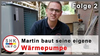 Fundament für die Wärmepumpe und Demontage der alten Heizung