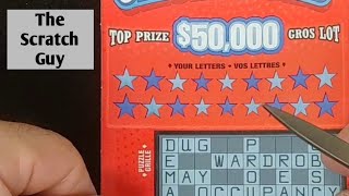 $3 Crossword Instant Scratch Ticket | Top prize $50,000 😮