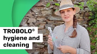 What has to be considered for hygiene and cleaning of a TROBOLO composting toilet?