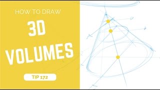 How to draw simple 3d volumes - Sketching tutorial