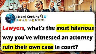 LAWYERS, What’s The Most Hilarious Way You’ve Witnessed An Attorney RUIN Their Own Case In COURT?