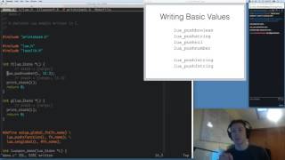 Lua C API tutorial: using the stack and working with tables