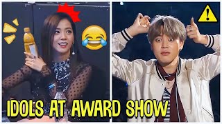 Funny Kpop Idols Being Extra At Award Show