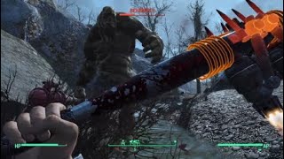 Fallout 4: 1st vs. 3rd Person melee against Super Mutant Behemoth