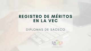 Subir méritos en la VEC. Cursos SACECO-SINFSA. Vídeo actualizado.