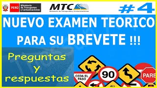 EXAMEN TEORICO DE CONDUCIR  🚘 # 4 preguntas y respuestas licencia de conducir A1 touring ✅