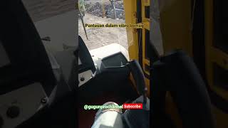 Lihat aktifitas timbunan dari dalam vibro bomag