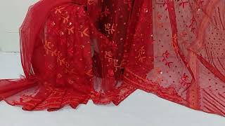 Exclusive half silk jamdani saree